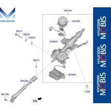 mobis steering column shaft hyundai veloster 2018-21